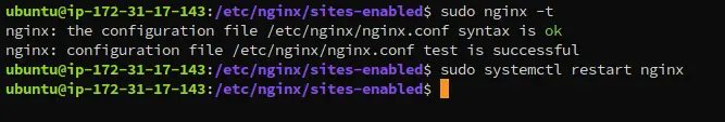 Testing Nginx config